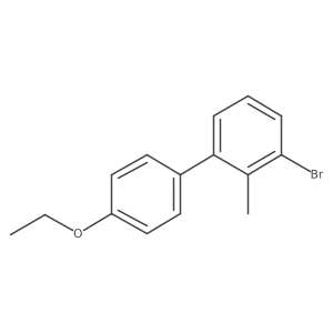 3-Bromo-4'-ethoxy-2-methyl-1,1'-biphenyl结构式
