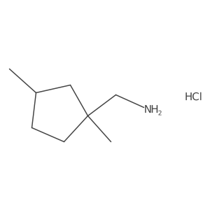 (1,3-Dimethylcyclopentyl)methanamine hydrochloride结构式