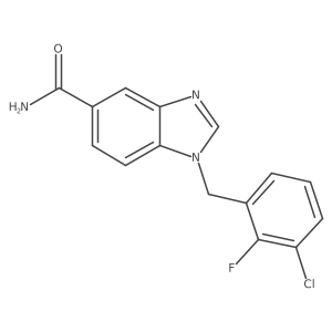 1-[(3-chloro-2-fluorophenyl)methyl]-1H-1,3-benzodiazole-5-carboxamide结构式