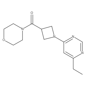 4-[1-(6-Ethylpyrimidin-4-yl)azetidine-3-carbonyl]morpholine Structure