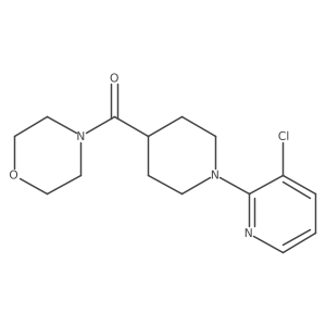 4-[1-(3-Chloropyridin-2-yl)piperidine-4-carbonyl]morpholine结构式