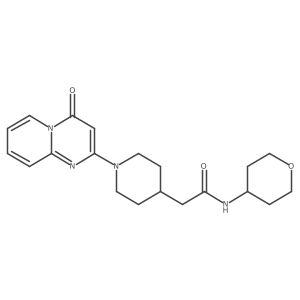 N-(oxan-4-yl)-2-(1-{4-oxo-4H-pyrido[1,2-a]pyrimidin-2-yl}piperidin-4-yl)acetamide Structure