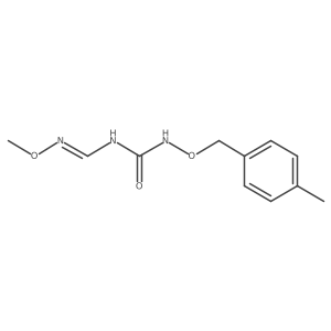N-[(methoxyimino)methyl]-N-[(4-methylbenzyl)oxy]urea结构式