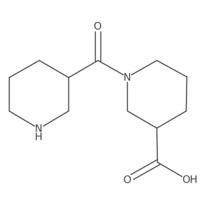 (3R)-1-[(3R)-3-Piperidinylcarbonyl]-3-piperidinecarboxylic acid结构式