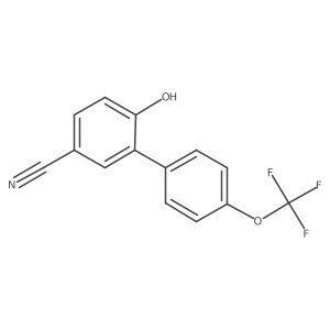 6-Hydroxy-4'-(trifluoromethoxy)-[1,1'-biphenyl]-3-carbonitrile结构式