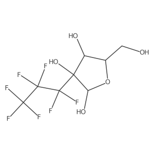 2-C-(Heptafluoropropyl)-alpha-D-ribofuranose Structure