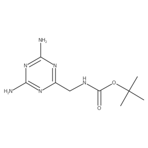 Tert-butyl N-[(diamino-1,3,5-triazin-2-YL)methyl]carbamate结构式