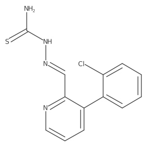 2-[[3-(2-Chlorophenyl)-2-pyridinyl]methylene]hydrazinecarbothioamide Structure
