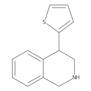 4-(Thiophen-2-yl)-1,2,3,4-tetrahydroisoquinoline结构式