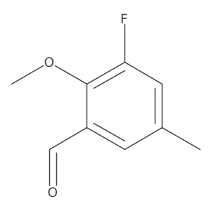 3-Fluoro-2-methoxy-5-methylbenzaldehyde Structure
