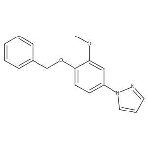 1-[3-Methoxy-4-(phenylmethoxy)phenyl]-1h-pyrazole结构式