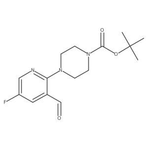 Tert-butyl 4-(5-fluoro-3-formylpyridin-2-yl)piperazine-1-carboxylate Structure