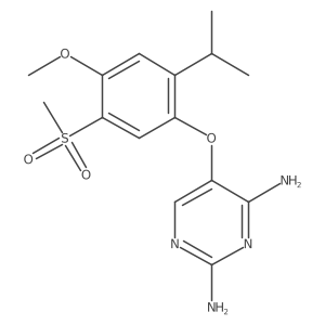 5-(2-Isopropyl-5-methanesulfonyl-4-methoxy-phenoxy)-pyrimidine-2,4-diamine Structure