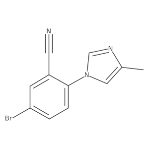 5-Bromo-2-(4-methyl-imidazol-1-yl)-benzonitrile Structure
