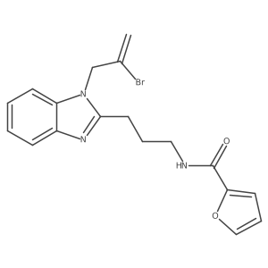 N-{3-[1-(2-bromoprop-2-en-1-yl)-1H-benzimidazol-2-yl]propyl}furan-2-carboxamide Structure