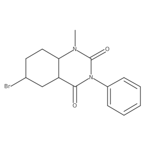 6-Bromo-1-methyl-3-phenyl-4a,5,6,7,8,8a-hexahydroquinazoline-2,4-dione Structure