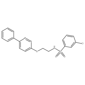3-chloro-N-(2-((6-phenylpyridazin-3-yl)oxy)ethyl)benzenesulfonamide Structure