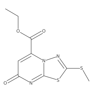 ethyl 2-(methylsulfanyl)-7-oxo-7H-[1,3,4]thiadiazolo[3,2-a]pyrimidine-5-carboxylate Structure