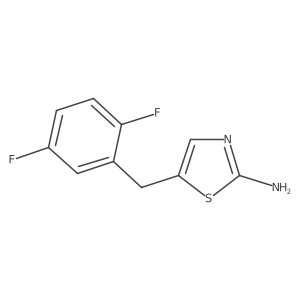 5-(2,5-Difluorobenzyl)-1,3-thiazol-2-amine结构式
