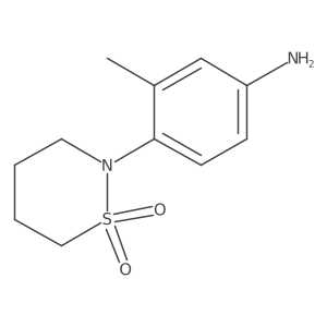 2-(4-Amino-2-methylphenyl)-1$l^{6},2-thiazinane-1,1-dione Structure