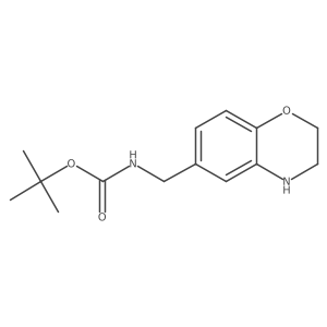 tert-butyl N-[(3,4-dihydro-2H-1,4-benzoxazin-6-yl)methyl]carbamate Structure