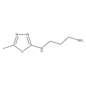 N1-(5-methyl-1,3,4-thiadiazol-2-yl)propane-1,3-diamine结构式