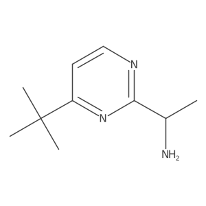 1-(4-Tert-butylpyrimidin-2-YL)ethan-1-amine结构式