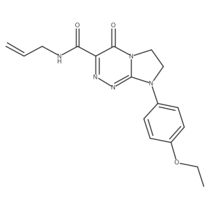 N-allyl-8-(4-ethoxyphenyl)-4-oxo-4,6,7,8-tetrahydroimidazo[2,1-c][1,2,4]triazine-3-carboxamide Structure