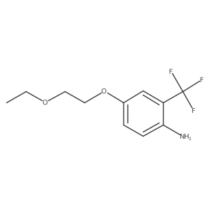 4-(2-Ethoxyethoxy)-2-(trifluoromethyl)aniline结构式