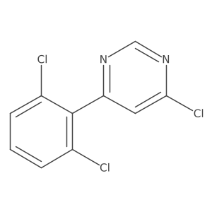 4-Chloro-6-(2,6-dichlorophenyl)pyrimidine结构式