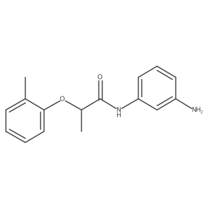 N-(3-Aminophenyl)-2-(2-methylphenoxy)propanamide Structure
