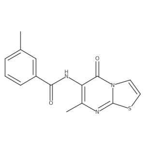 3-methyl-N-{7-methyl-5-oxo-5H-[1,3]thiazolo[3,2-a]pyrimidin-6-yl}benzamide Structure