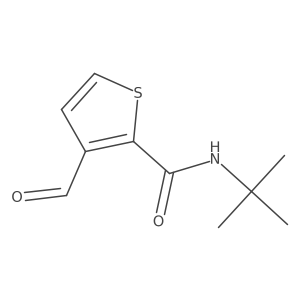 N-(tert-butyl)-3-formylthiophene-2-carboxamide结构式