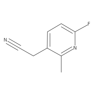 6-Fluoro-2-methylpyridine-3-acetonitrile结构式