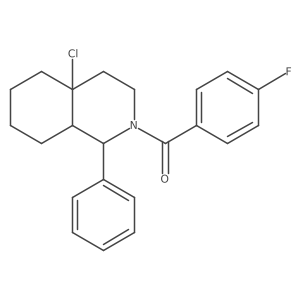 (4a-chloro-1-phenyl-1,3,4,5,6,7,8,8a-octahydroisoquinolin-2-yl)-(4-fluorophenyl)methanone Structure