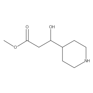 Methyl 3-hydroxy-3-(piperidin-4-yl)propanoate Structure