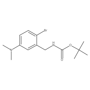 Tert-butyl [2-bromo-5-(dimethylamino)benzyl]carbamate Structure
