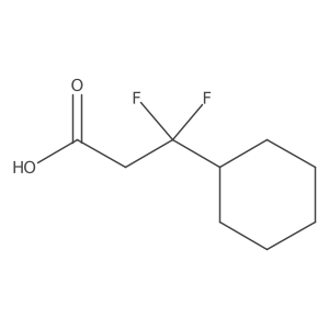 3-Cyclohexyl-3,3-difluoropropanoic acid Structure