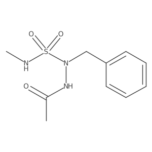 Acetic acid, 2-[(methylamino)sulfonyl]-2-(phenylmethyl)hydrazide Structure