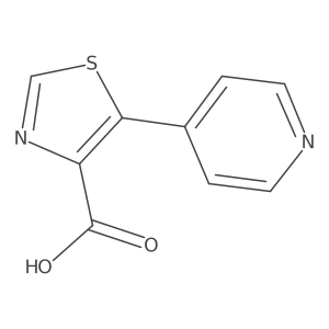 5-(Pyridin-4-YL)-1,3-thiazole-4-carboxylic acid结构式