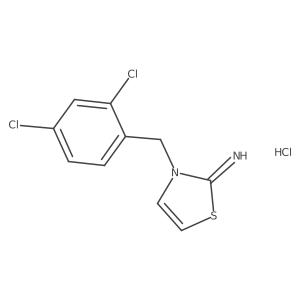 3-[(2,4-Dichlorophenyl)methyl]-2,3-dihydro-1,3-thiazol-2-imine hydrochloride结构式
