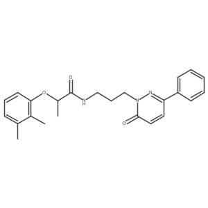 2-(2,3-dimethylphenoxy)-N-(3-(6-oxo-3-phenylpyridazin-1(6H)-yl)propyl)propanamide结构式