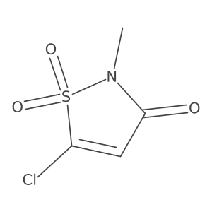 5-Chloro-2-methyl-1,1-dioxo-1,2-dihydro-isothiazol-3-one结构式