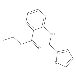 Ethyl 2-{[(furan-2-yl)methyl]amino}benzoate结构式