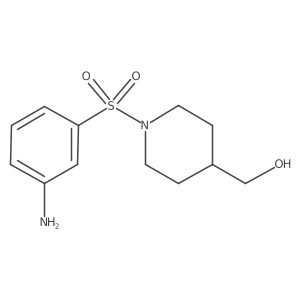 [1-(3-Aminobenzenesulfonyl)piperidin-4-yl]methanol Structure