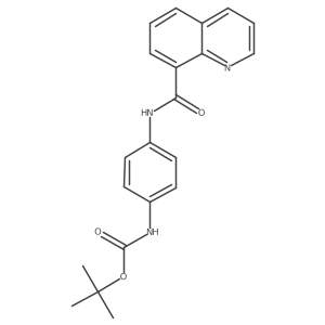 tert-butyl N-[4-(quinoline-8-carbonylamino)phenyl]carbamate结构式