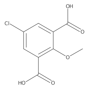 5-Chloro-2-methoxy-1,3-benzenedicarboxylic Acid Structure