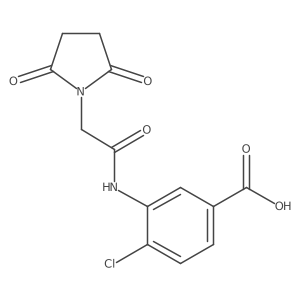 4-Chloro-3-[[2-(2,5-dioxo-1-pyrrolidinyl)acetyl]amino]benzoic acid Structure