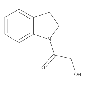 1-(2,3-dihydro-1H-indol-1-yl)-2-hydroxyethan-1-one结构式