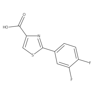 2-(3,4-Difluorophenyl)-1,3-thiazole-4-carboxylic acid结构式